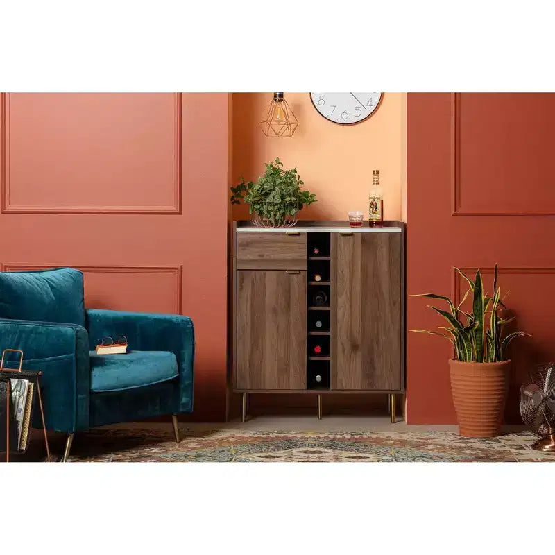 Hype 2-Door Buffet Server with Storage Walnut - South Shore