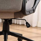Swivel Gaming Chair Gray - Room Essentials™: Upholstered Computer Desk Chair, Adjustable, Fixed Arms