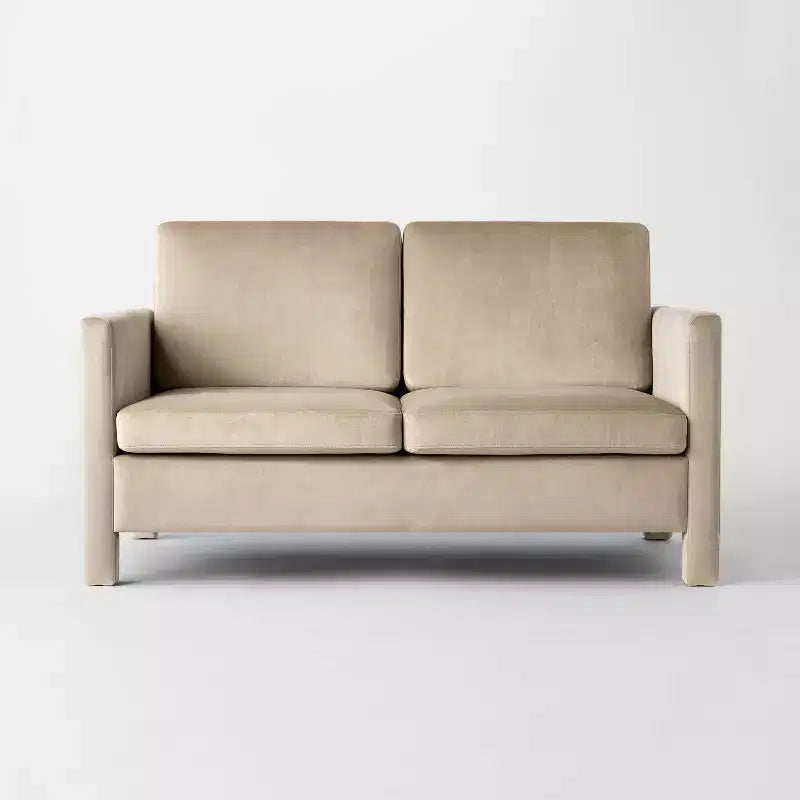 Bellfield Fully Upholstered Loveseat Tan - Threshold™ designed with Studio McGee