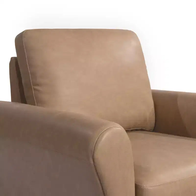 Lifestyle Solutions Chaise Willow en cuir végétalien marron clair