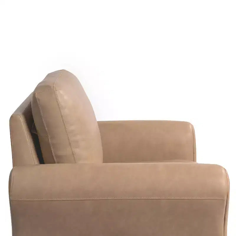Lifestyle Solutions Chaise Willow en cuir végétalien marron clair