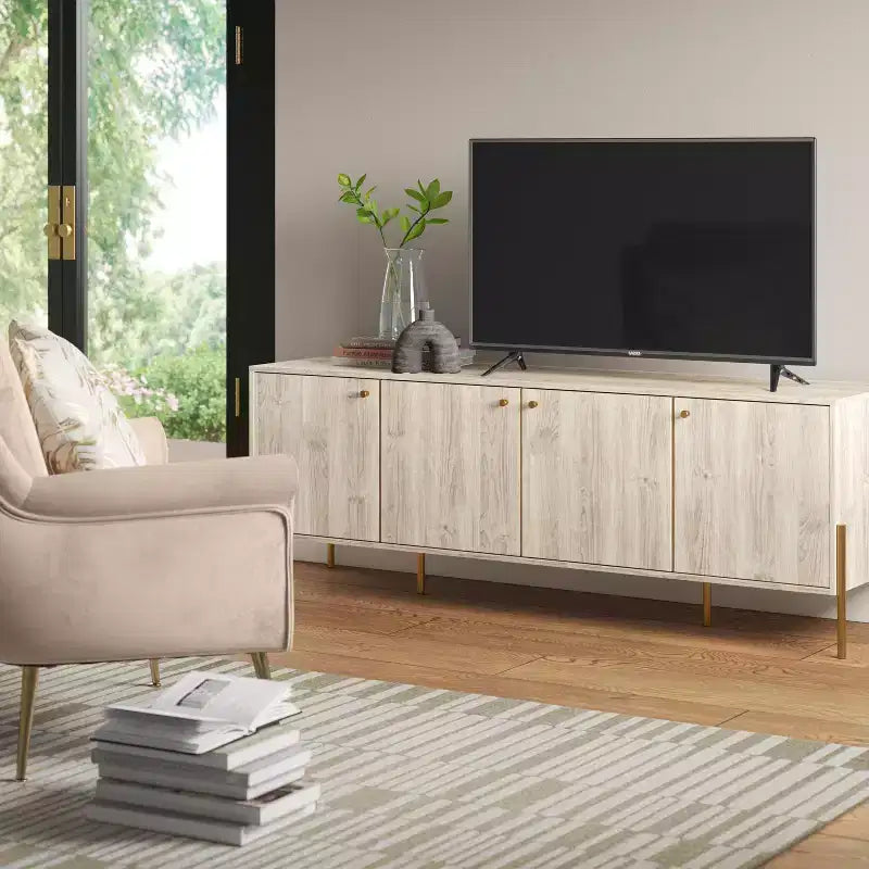 Meuble TV Elowen à 4 portes de 152 cm pour téléviseurs jusqu'à 152 cm - Threshold™