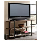 Modesto Wide TV Stand: Rustic Media Console with Fixed Shelves - Alaterre Furniture