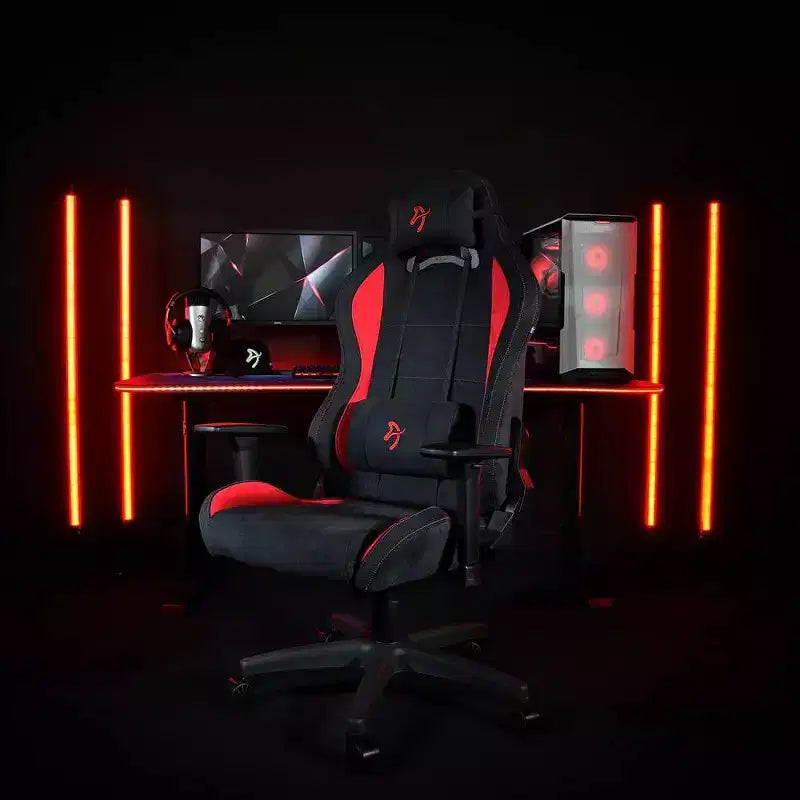 Arozzi Torretta Premium Super Soft Office and Gaming Chair with 2 Supportive Pillows Red