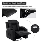 Bonded PU Leather Recliner Loveseat - COMHOMA