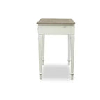 Dauphine Bureau d'écriture traditionnel français avec accent blanc/marron clair - Baxton Studio : Style fermier, étagère de rangement