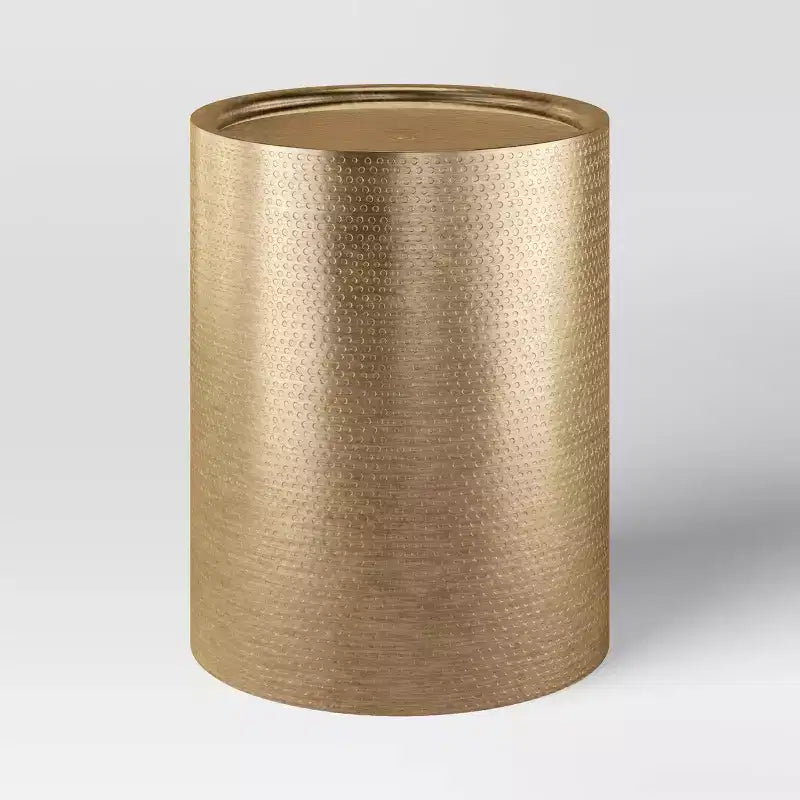Manila Side Tables - Threshold™: Gold-Tone Metal, Hand-Carved, No Assembly Required