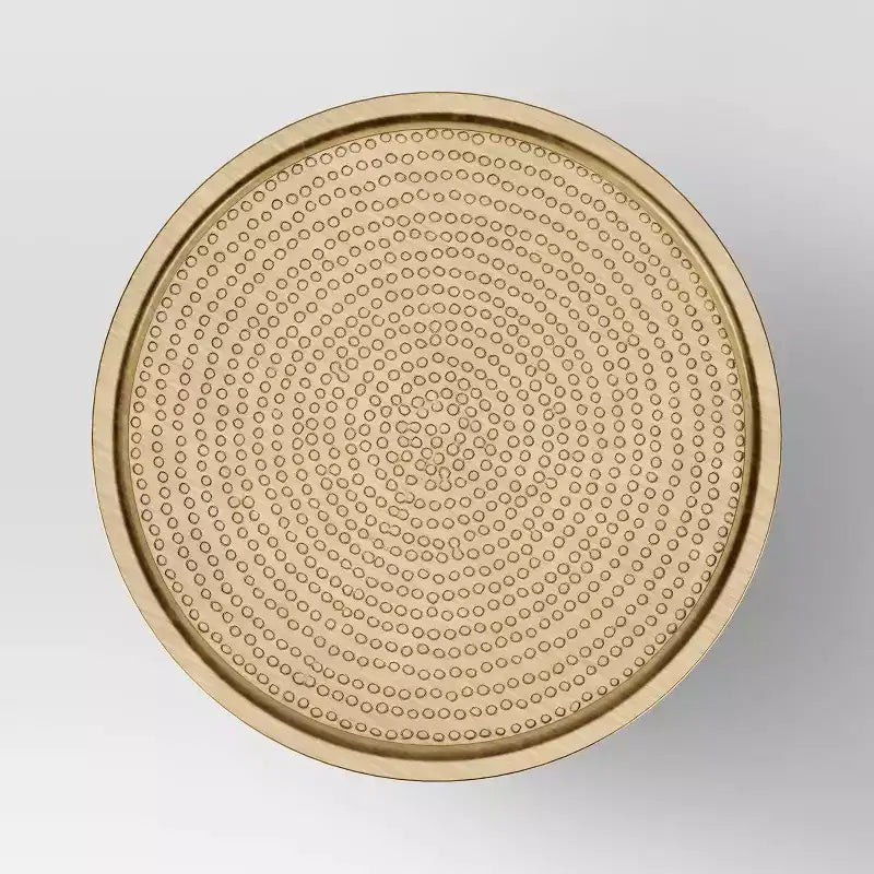 Manila Side Tables - Threshold™: Gold-Tone Metal, Hand-Carved, No Assembly Required