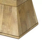 WyndenHall Gladstone Side Table Natural: Modern Mango Wood End Table, Scratch-Resistant, 50lb Capacity