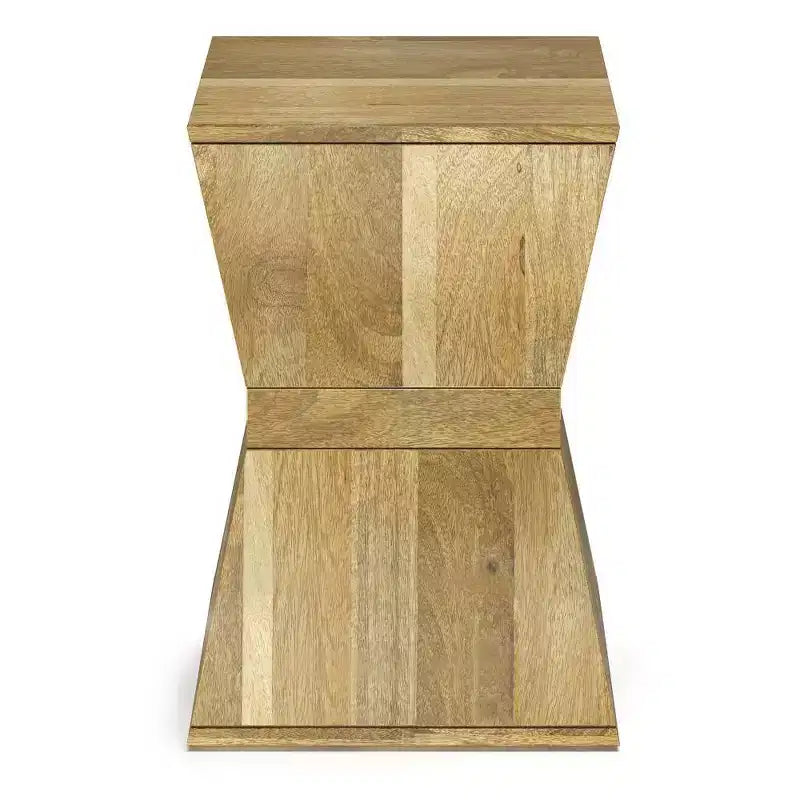 WyndenHall Gladstone Side Table Natural: Modern Mango Wood End Table, Scratch-Resistant, 50lb Capacity