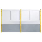 Acme Furniture Queen Gaines Bed Gray High Gloss Finish