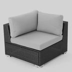 Santa Rosa 6pc Wicker Seating Sectional Set with Cushions - Christopher Knight Home