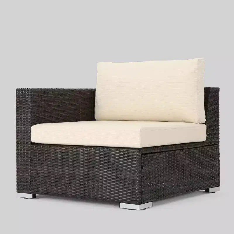 Santa Rosa 6pc Wicker Seating Sectional Set with Cushions - Christopher Knight Home