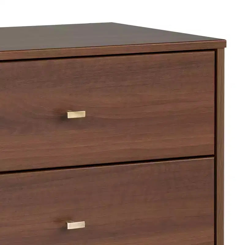 Mid Century Modern 6 Drawer Dresser - Prepac