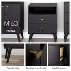 Mid Century Modern 6 Drawer Dresser - Prepac