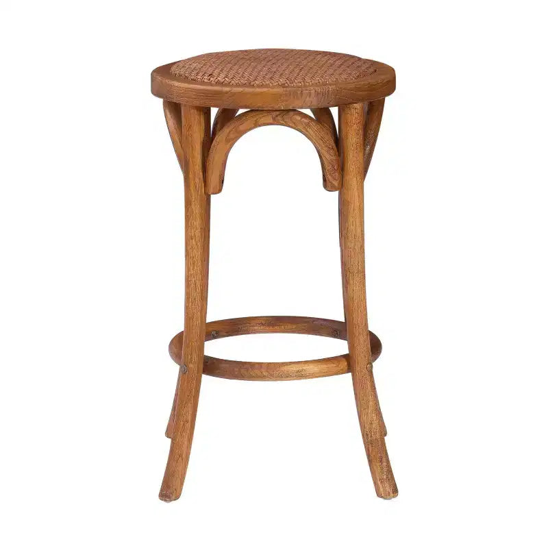 Rae Ratten Seat Backless Counter Height Barstool - Linon