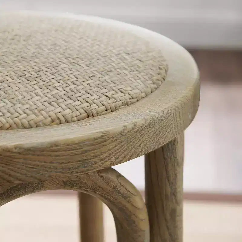 Rae Ratten Seat Backless Counter Height Barstool - Linon