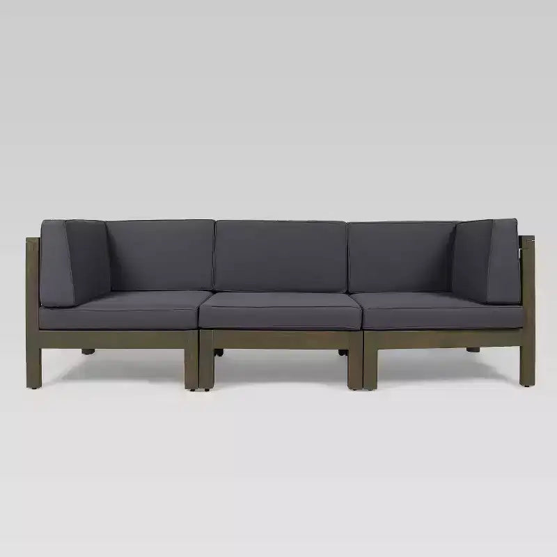 Brava 3pc Acacia Modular Sofa - Christopher Knight Home