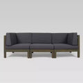 Brava 3pc Acacia Modular Sofa - Christopher Knight Home