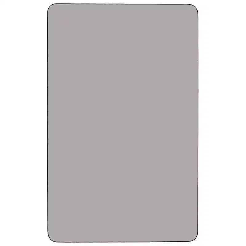 Flash Furniture Table d'activités rectangulaire mobile 30" l. x 48" L. en stratifié thermique - Pieds réglables en hauteur standard