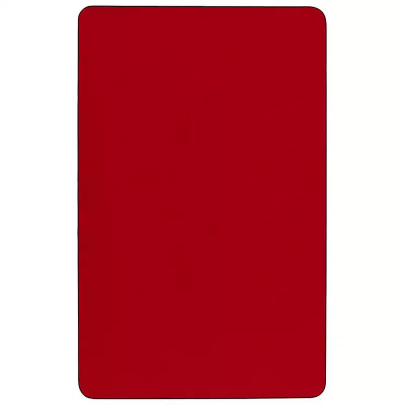 Flash Furniture Table d'activités rectangulaire mobile 30" l. x 48" L. en stratifié thermique - Pieds réglables en hauteur standard