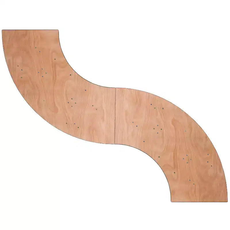 Flash Furniture 5.5 ft. x 2 ft. Serpentine Wood Folding Banquet Table
