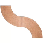 Flash Furniture 5.5 ft. x 2 ft. Serpentine Wood Folding Banquet Table