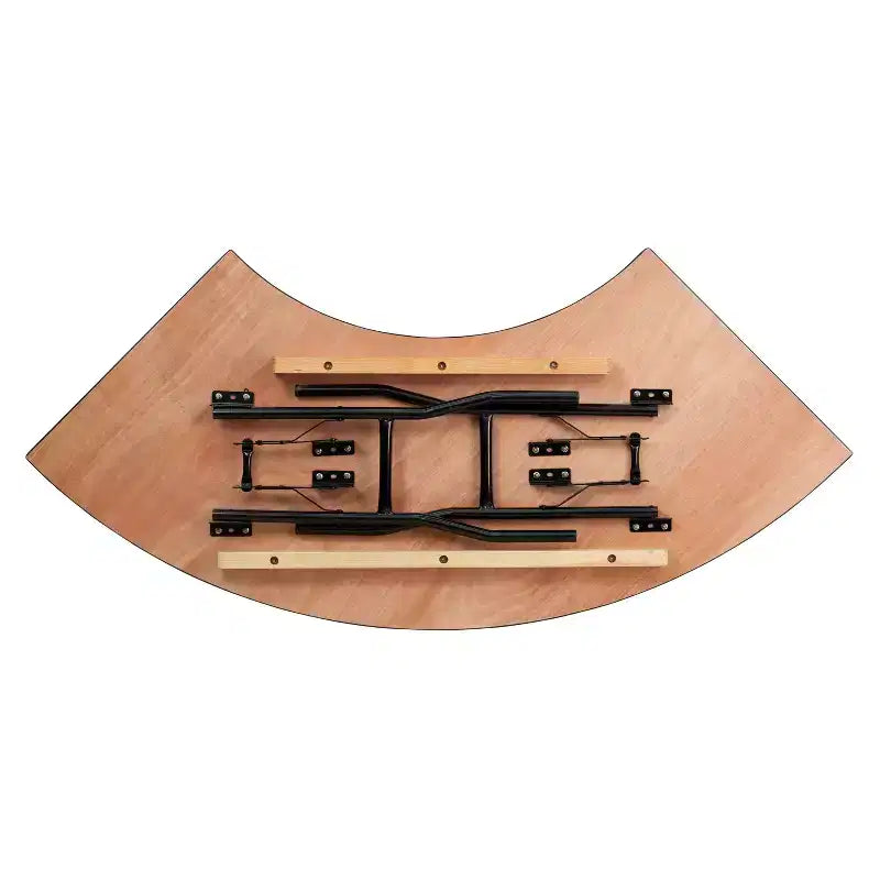 Flash Furniture 5.5 ft. x 2 ft. Serpentine Wood Folding Banquet Table