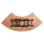 Flash Furniture 5.5 ft. x 2 ft. Serpentine Wood Folding Banquet Table