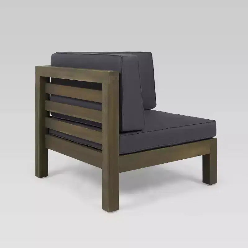 Oana 2pc Acacia Wood Modular Loveseat - Christopher Knight Home