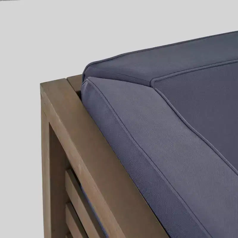 Oana 2pc Acacia Wood Modular Loveseat - Christopher Knight Home