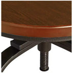 Elm Lane Radin Hammered Bronze Swivel Bar Stool Brown 29 High Industrial Adjustable Brown Seat with Footrest for Kitchen Counter Height Island Home