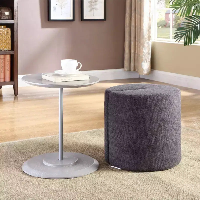 Mission Hills Furniture - Table Ashwood avec pouf en tissu, salon, 2 pièces