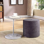 Mission Hills Furniture - Table Ashwood avec pouf en tissu, salon, 2 pièces
