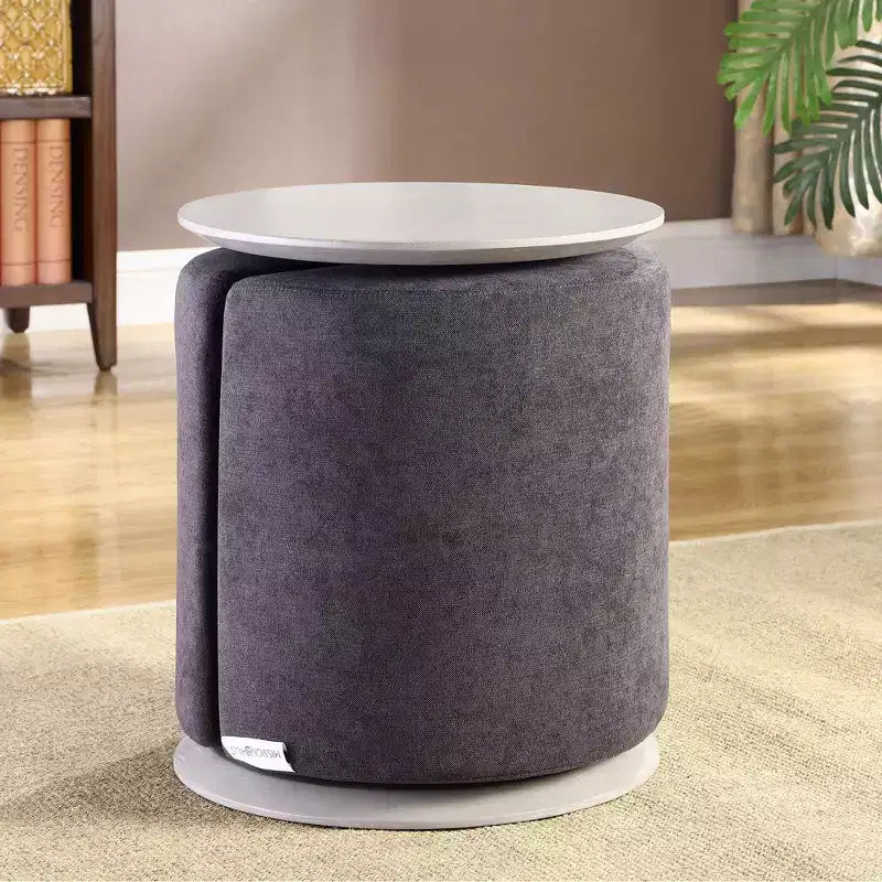 Mission Hills Furniture - Table Ashwood avec pouf en tissu, salon, 2 pièces