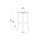 29 Cordova Swivel Barstool - Boraam