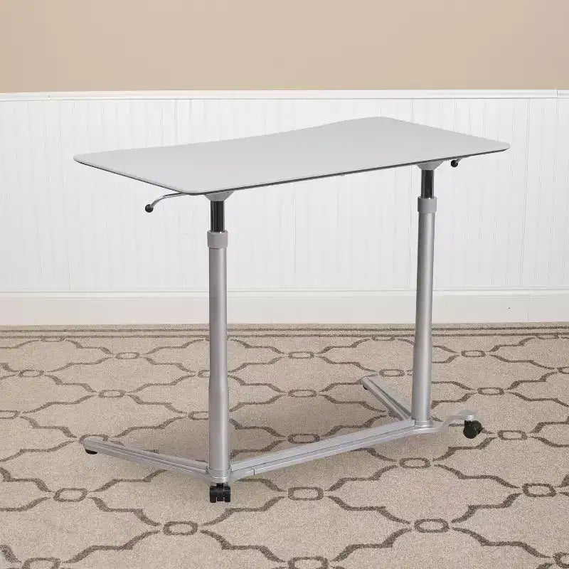 Flash Furniture Sit-Down, Stand-Up Ergonomic Computer Desk - Standing Desk