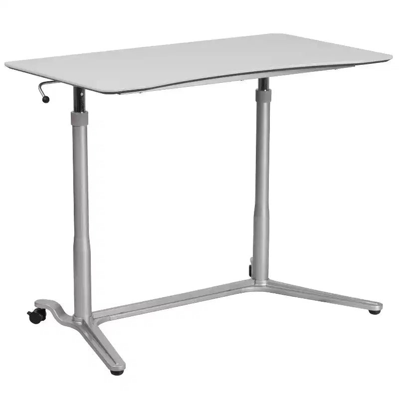 Flash Furniture Sit-Down, Stand-Up Ergonomic Computer Desk - Standing Desk