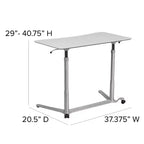 Flash Furniture Sit-Down, Stand-Up Ergonomic Computer Desk - Standing Desk