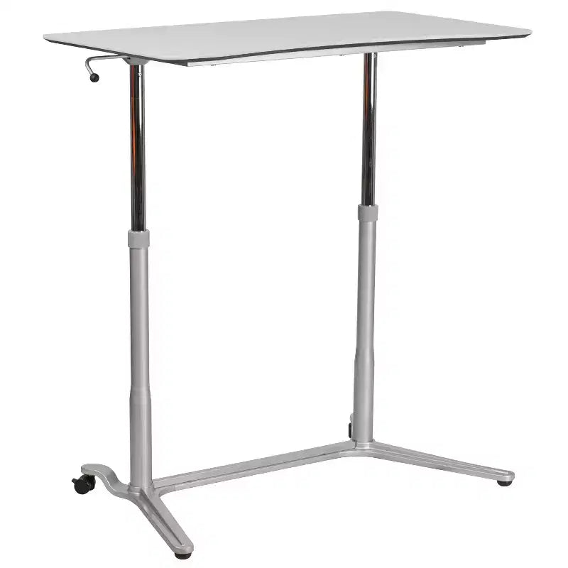 Flash Furniture Sit-Down, Stand-Up Ergonomic Computer Desk - Standing Desk