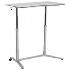 Flash Furniture Sit-Down, Stand-Up Ergonomic Computer Desk - Standing Desk
