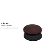 Dessus de table rond 30 Emma et Oliver avec plateau réversible en stratifié
