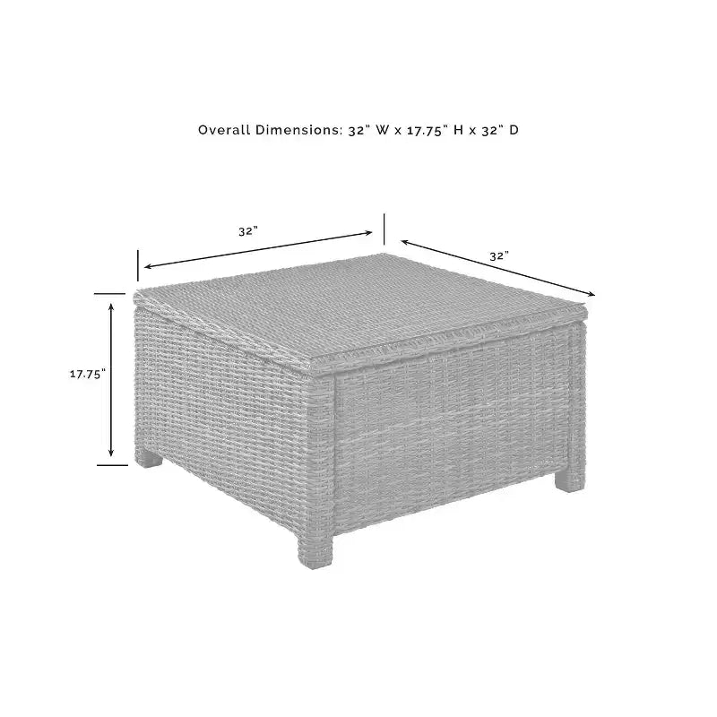 Bradenton 5pc Outdoor Wicker Sofa Set - Crosley