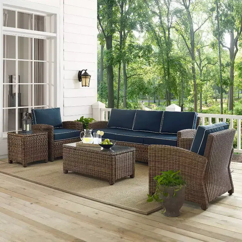 Bradenton 5pc Outdoor Wicker Sofa Set - Crosley