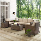 Bradenton 5pc Outdoor Wicker Sofa Set - Crosley