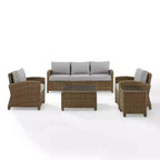 Bradenton 5pc Outdoor Wicker Sofa Set - Crosley