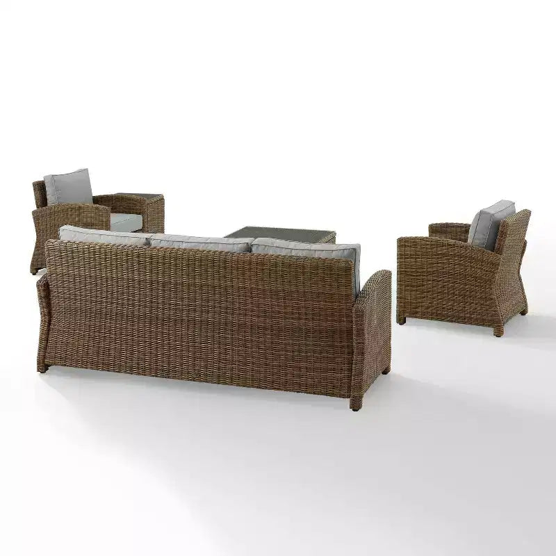 Bradenton 5pc Outdoor Wicker Sofa Set - Crosley