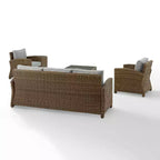 Bradenton 5pc Outdoor Wicker Sofa Set - Crosley