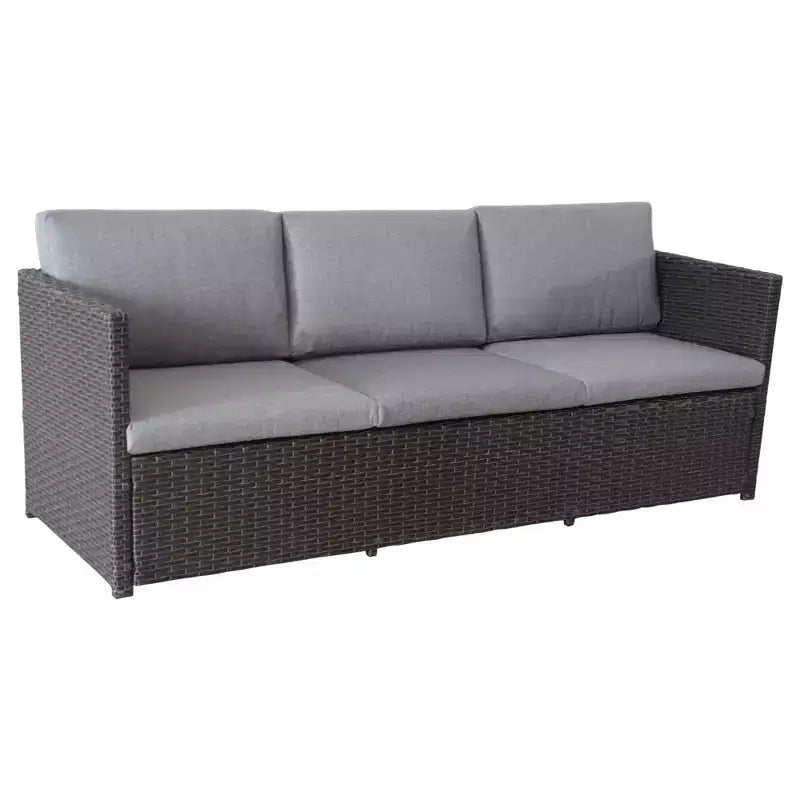 Northlight 4-Piece Savannah Resin Wicker Outdoor Patio Modular Sectional Set with Cushions