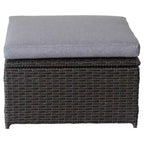 Northlight 4-Piece Savannah Resin Wicker Outdoor Patio Modular Sectional Set with Cushions